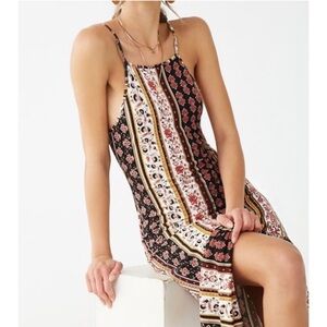 Forever, 21 black multicolored BoHo maxi dress